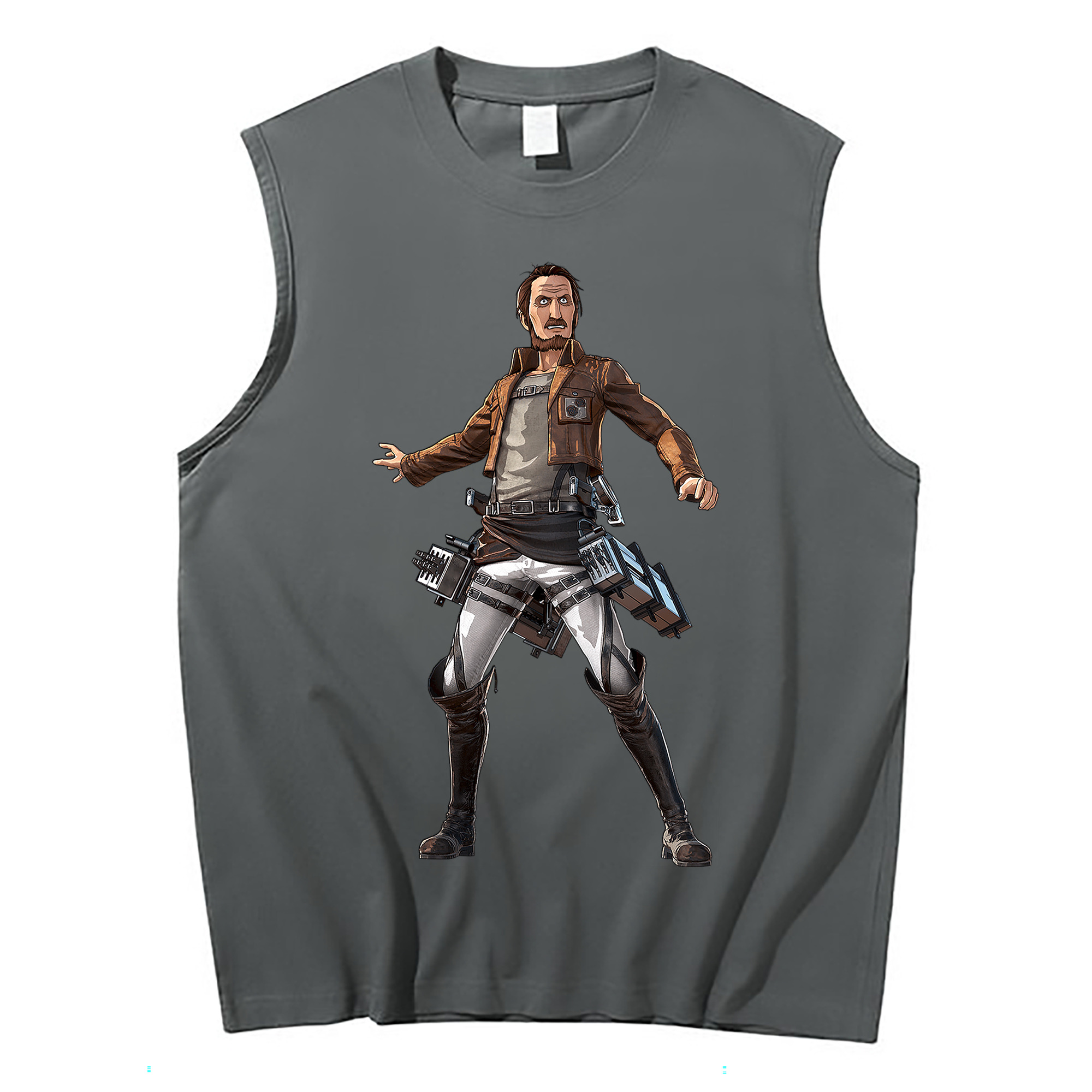 （画像用） 進撃の巨人 Attack on Titan コットン100％タンクトップ（フロントプリント）